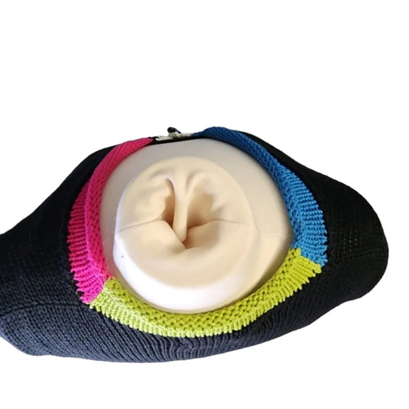 Vintage Ani Barrie Size Large Buttom Up Cardigan Sweater Black - Picture 7 of 12